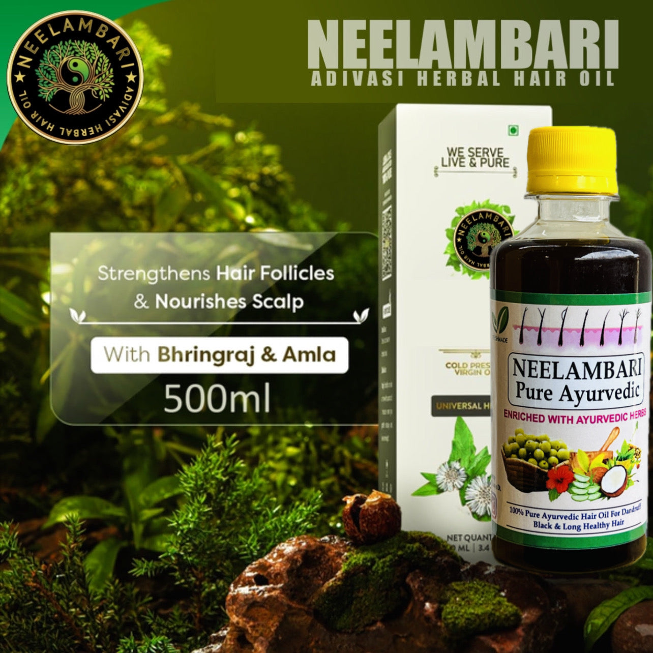 Neelambari Adivasi Herbal Hair Oil